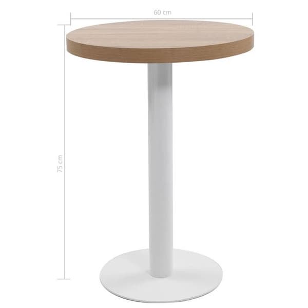 Maison Exclusive - Bistrobord Lys Brun 60 cm MDF