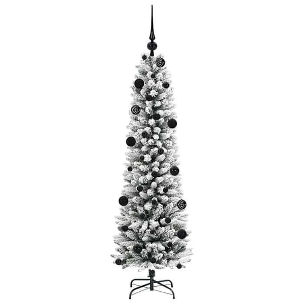 Kunstig juletræ - EKSKLUSIV HUS - 150 cm - Hvid - Varm hvid LED - USB-strøm Vit