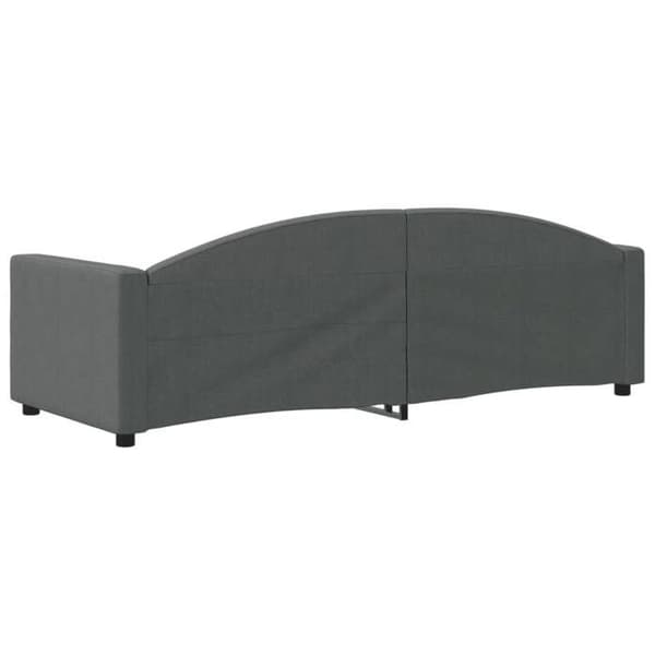 Maison Exclusive - Sängbänk utan madrass mörkgrå 80x200 cm tyg mörkgrå