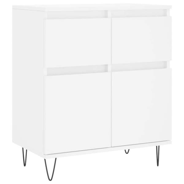 Maison Exclusive - Buffé Vit 60x35x70 cm Ingenjörsträ