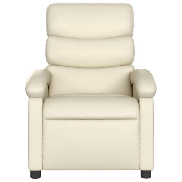 Maison Exclusive - Læderlook hvilestol i creme