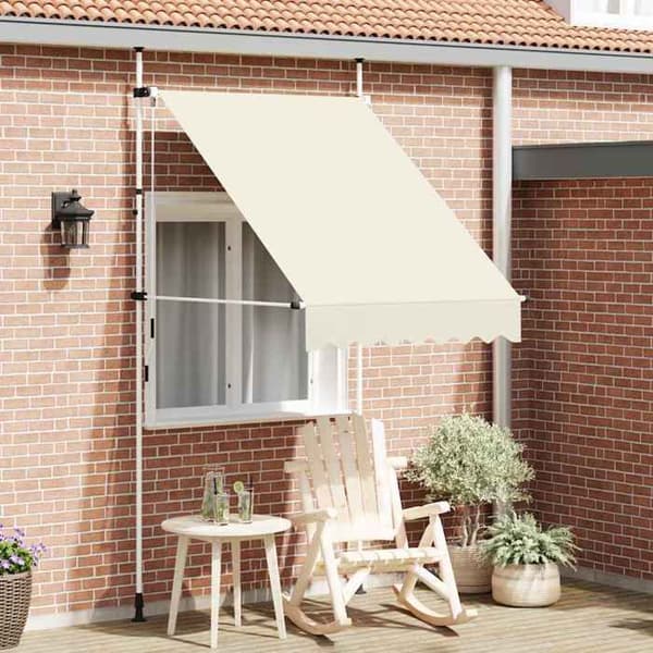 Maison Exclusive - Manuell utdragbar markis 150 cm Kräm Grädde