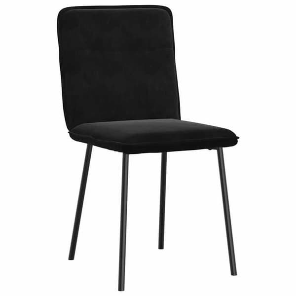 Maison Exclusive - Ruokatuolit 2 kpl Musta Sametti