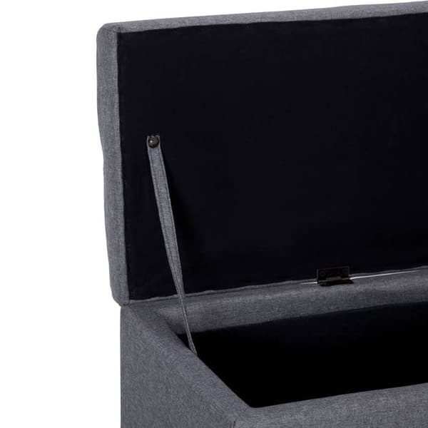 Säilytyspenkki - Exclusive-koti - 116 cm - Vaaleanharmaa - Polyesterikangas ljusgrått