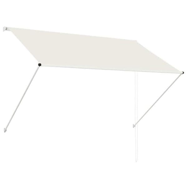 Maison Exclusive - Fällbart tak 200x150 cm Kräm Grädde