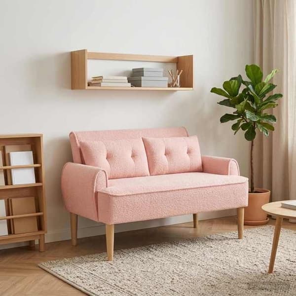 Maison Exclusive - Rakastajatuoli nappiverhoilulla, Ruusukevyt