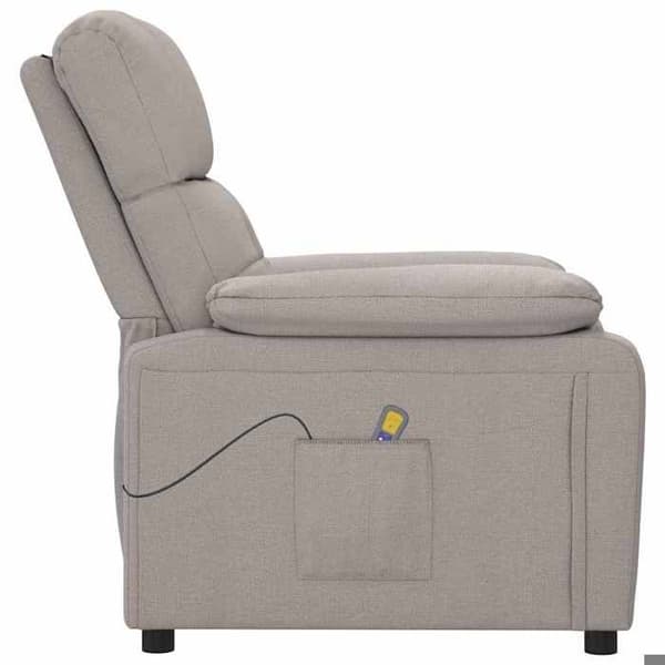 Maison Exclusive - Massagefåtölj Taupe Tyg