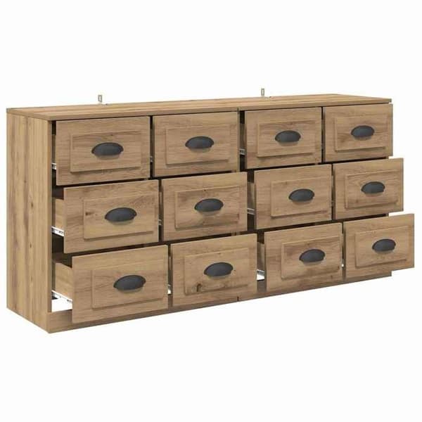 Buffé - EXKLUSIVT HEM - Bufféer 2 st - Ek - Matt finish - 70 x 35,5 x 67,5 cm Ek