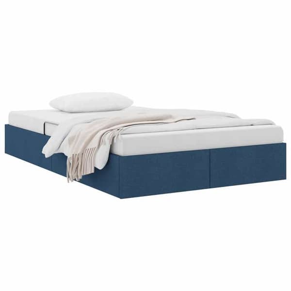 Lit ottoman - MAISON EXCLUSIVE - Ottoman seng ramme - Blå - 120 x 200 cm - Hydraulisk løft opbevaring Blå