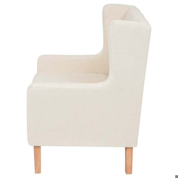 Maison Exclusive - Sæt af 2 sofaer i hvid creme stof Vit grädde