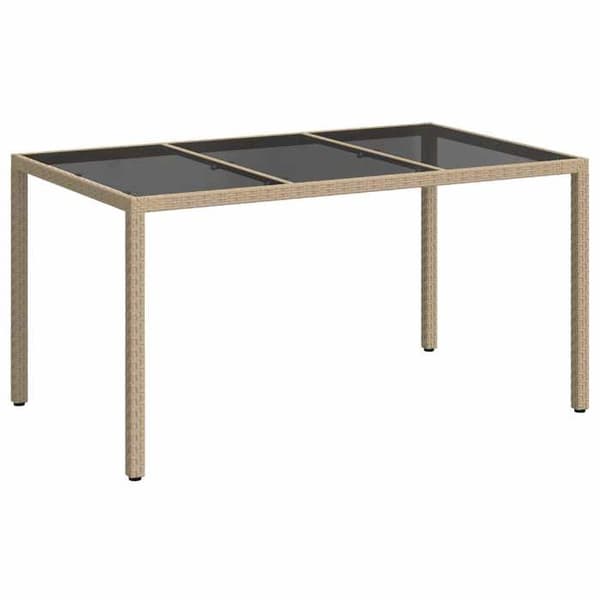 Maison Exclusive - Havebord Beige 150 x 90 x 75 cm polyrotin beige