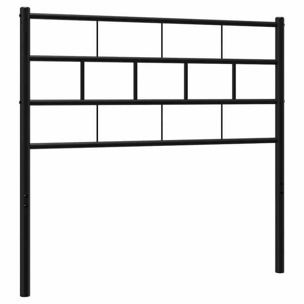 Maison Exclusive - Musta metallinen sängynpääty 75 cm