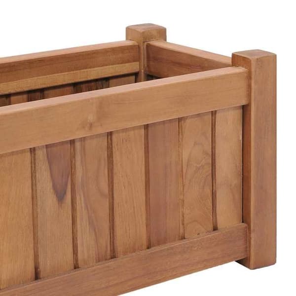 Maison Exclusive - Hævet seng 50x25x25 cm Solid teaktræ