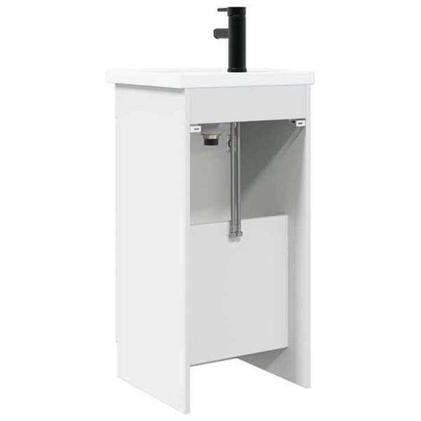 Maison Exclusive - Badeværelsesmøbel med hvid vask 42 x 40 x 84,5 cm