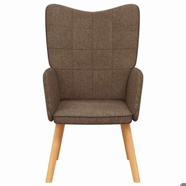 Maison Exclusive - Ruskea kangas rentoutumistuoli