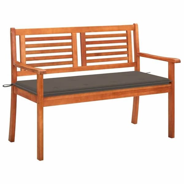 Havemøbel - EKSKLUSIV HUS - 120 cm - 2 pladser - Eucalyptus træ - Pude inkluderet