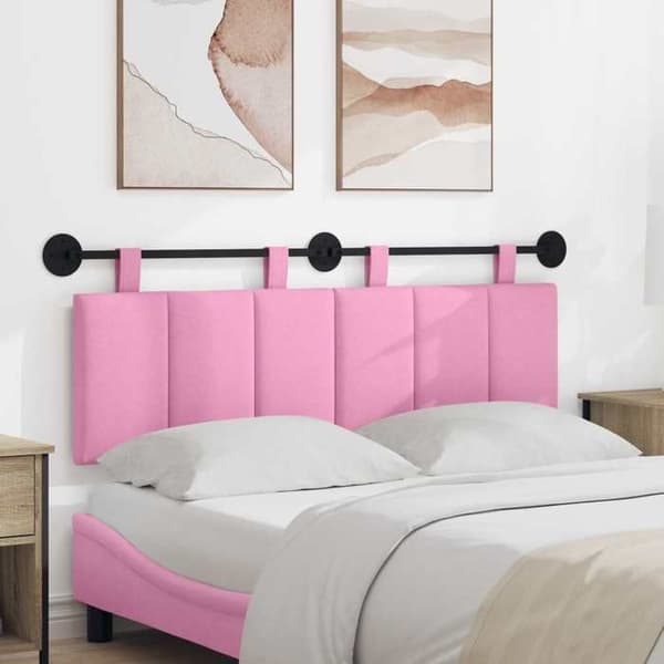 Senggavl hængende - EKSKLUSIV HUS - Rektangulær - Rosa - 100% polyester - Skumfyld Ros