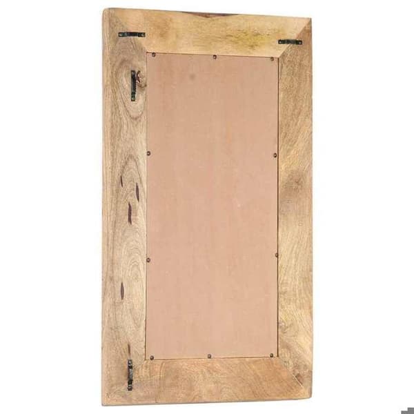 Maison Exclusive - Håndskåret spejl 80x50x2,5 cm i solid mangotræ