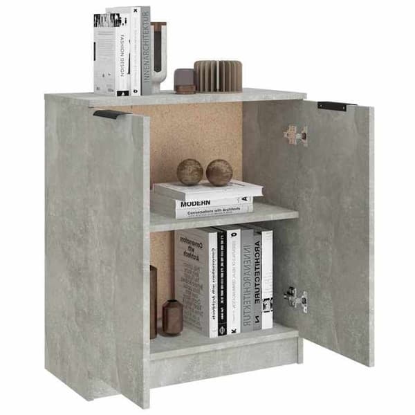 Maison Exclusive - Buffet Grå beton 60x30x70 cm Ingeniørtræ