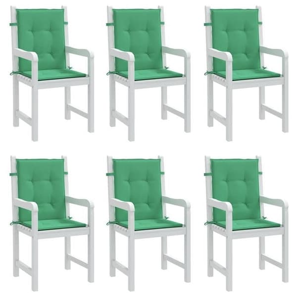 Maison Exclusive - Havestole puder 6 stk Grøn 100 x 50 x 3 cm Grön