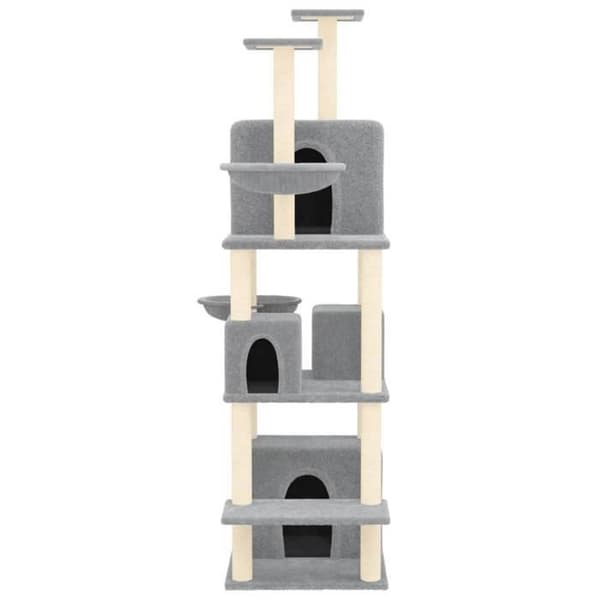 Maison Exclusive - Katte træ med sisal kløer Lys grå 180 cm Ljusgrått
