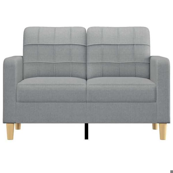Maison Exclusive - Vaaleanharmaa 2-paikkainen sohva 120 cm Kangas