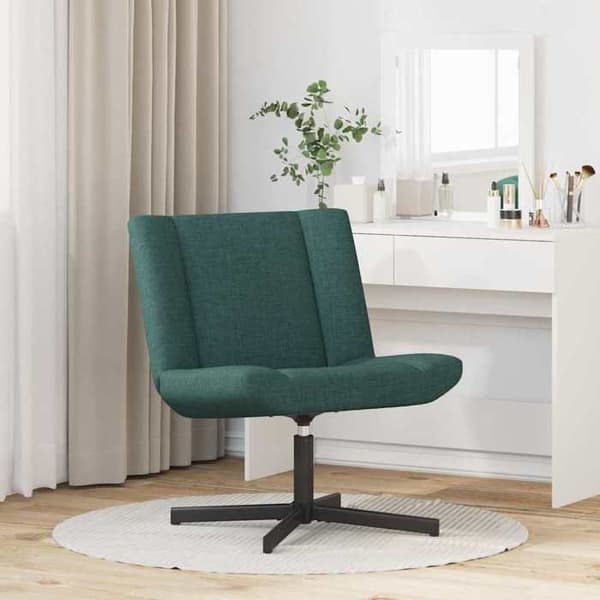 Maison Exclusive - Snurrstol Mörkgrön 63 x 75 x 76 cm tyg Mörkgrön