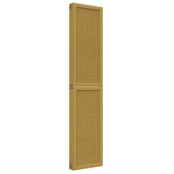 Maison Exclusive - Skillevæg 5 paneler brun paulownia massivt træ