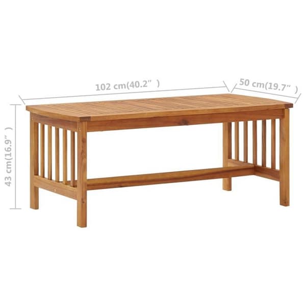 Maison Exclusive - Alustatabletti 102x50x43 cm Kestävä akasiapuu
