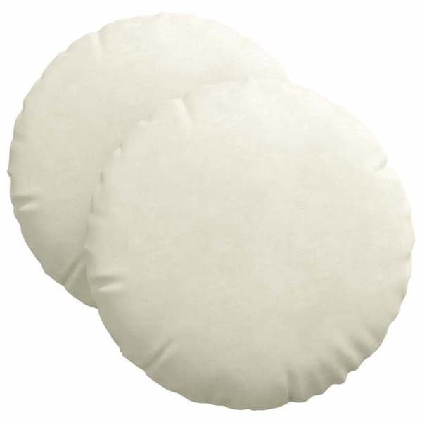 Maison Exclusive - Sittkuddar 2 st Kräm Ø 40 x 13 cm Sammet Grädde