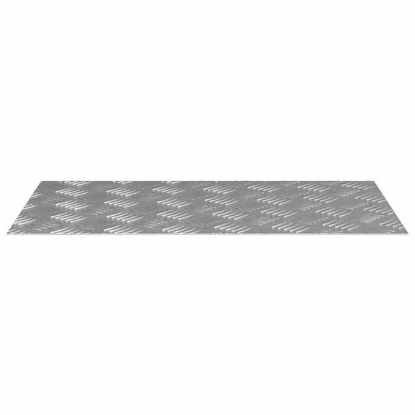 Maison Exclusive - Nez de marche 4 pc 70 x 40 cm Silver Aluminium Rektangulär