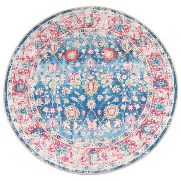 Maison Exclusive - Vaskbar multicolor tæppe Ø 120 cm mångfärgad
