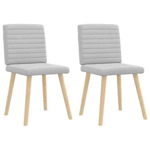 Maison Exclusive - Matstolar set om 2 grå moln tyg