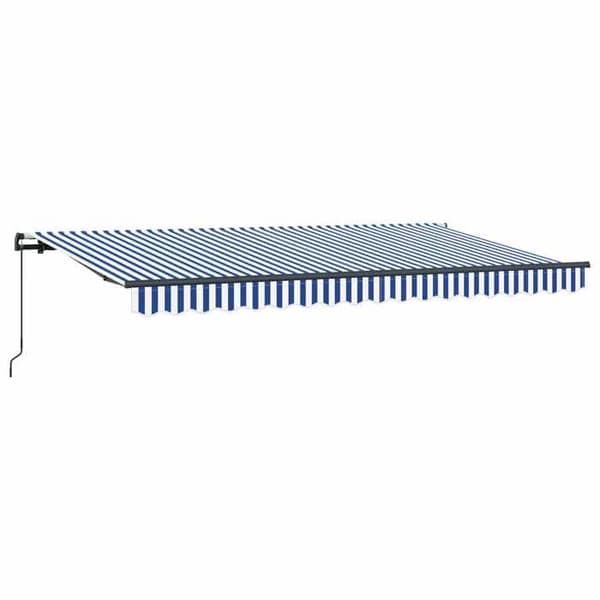 Maison Exclusive - Sammenklappeligt blå markise 400 x 200 cm stof