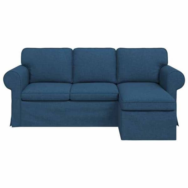 Maison Exclusive - Blå Soffa 195 x 138 x 80 cm tyg