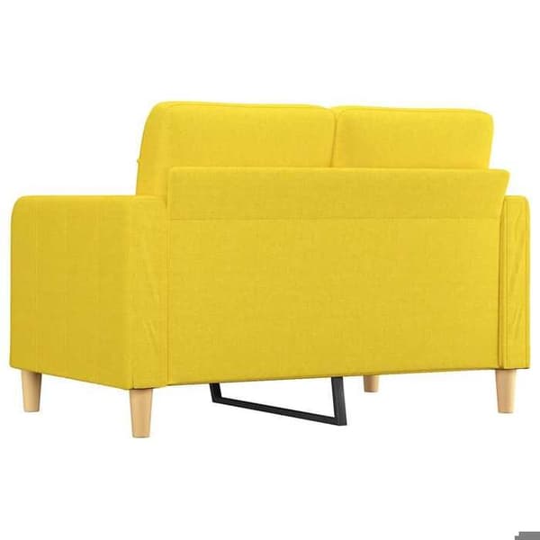 Maison Exclusive - Vaaleankeltainen 2-paikkainen sohva 120 cm Kangas