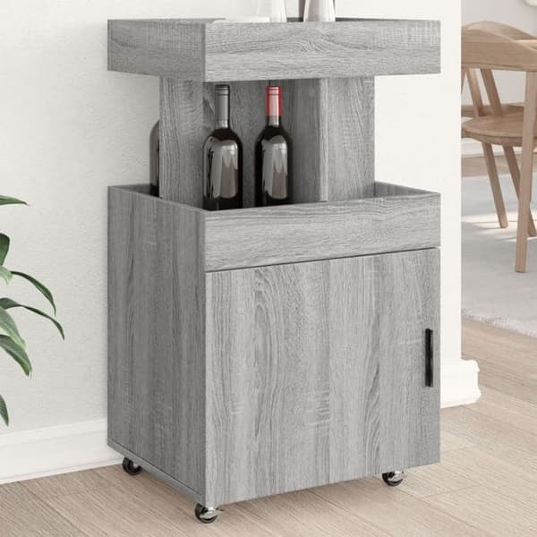 Maison Exclusive - Sonoma grå barvogn 50x41x89 cm ingeniørtræ