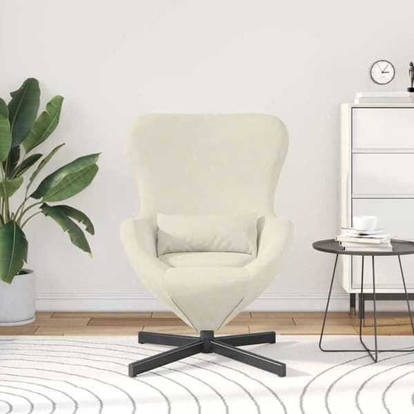 Maison Exclusive - Munatuoli Kermaväri 63 x 73 x 90 cm Sametti