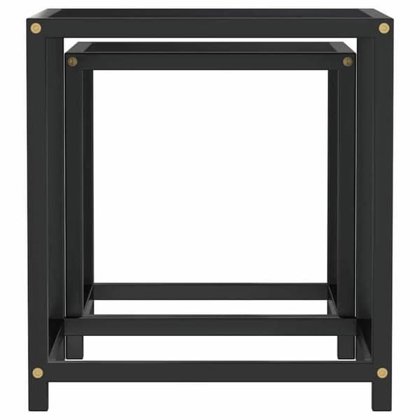 Maison Exclusive - Teepöydät 2 kpl MDF Musta