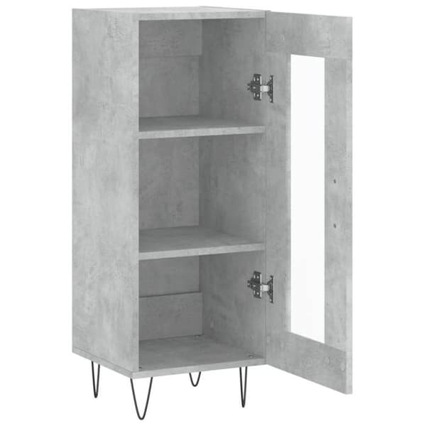 Maison Exclusive - Buffet Grå beton 34,5x34x90 cm Ingeniørtræ