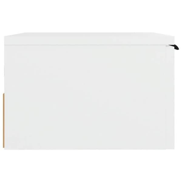 Maison Exclusive - Väggmonterad sängbord vit 34x30x20 cm Vit