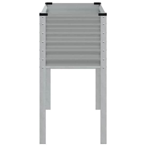 Maison Exclusive - Grå blomlåda 100x45x90 cm stål