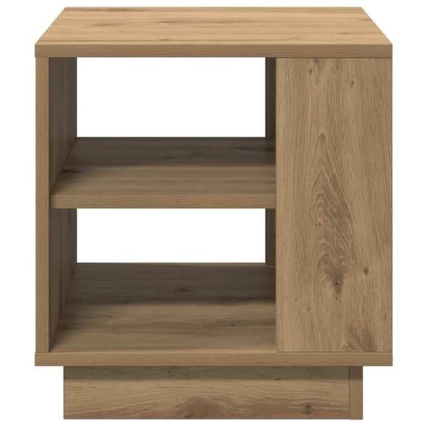 Maison Exclusive - Bænk i håndlavet egetræ 40x40x43 cm ingeniørtræ