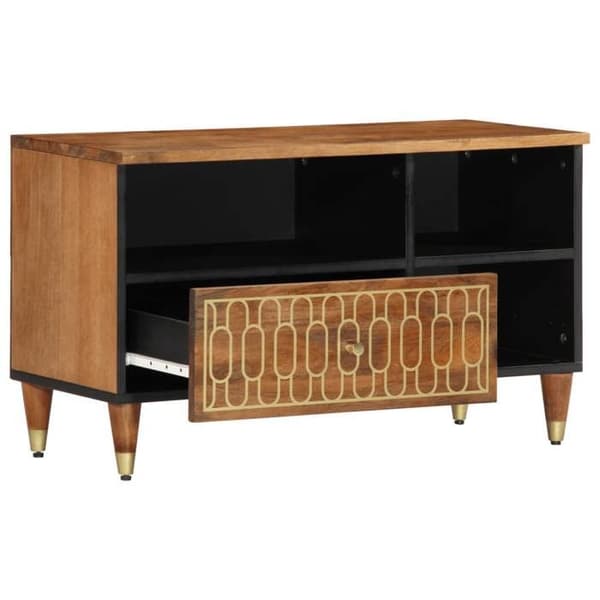 Maison Exclusive - TV-møbel 80x33x46 cm massiv mangotræ