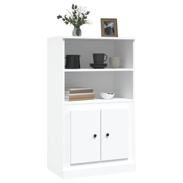 Maison Exclusive - Buffé hög vit 60x35,5x103,5 cm ingenjörsträ
