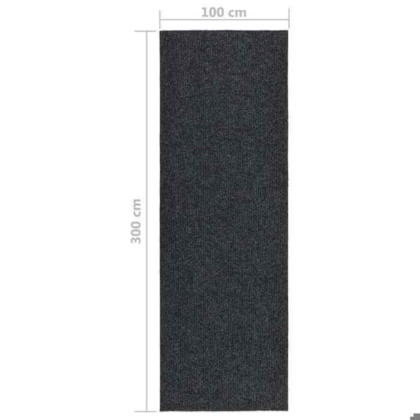 Maison Exclusive - Matto 100x300 cm Antrasiitti