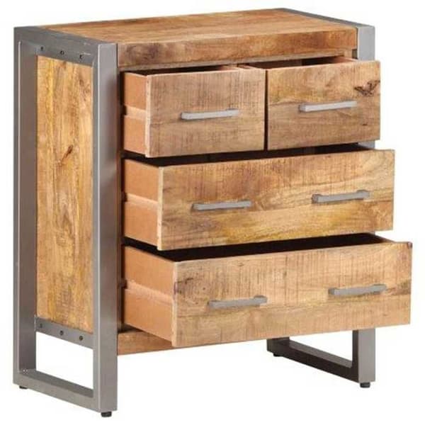 Maison Exclusive - Buffé 60x35x70 cm Rå mangoträ Rått mangoträ
