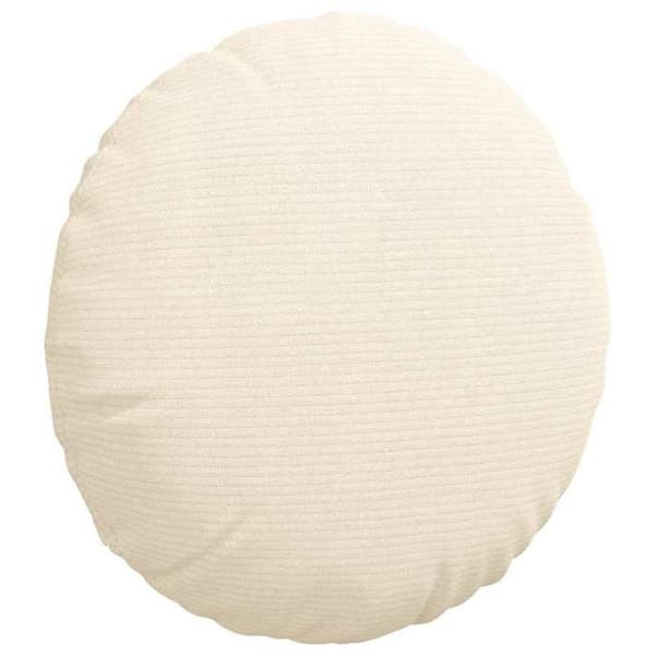 Stolepuder - MAISON EXCLUSIVE - Rund 40 cm - Fløjl - Hvid - Polyesterfyld