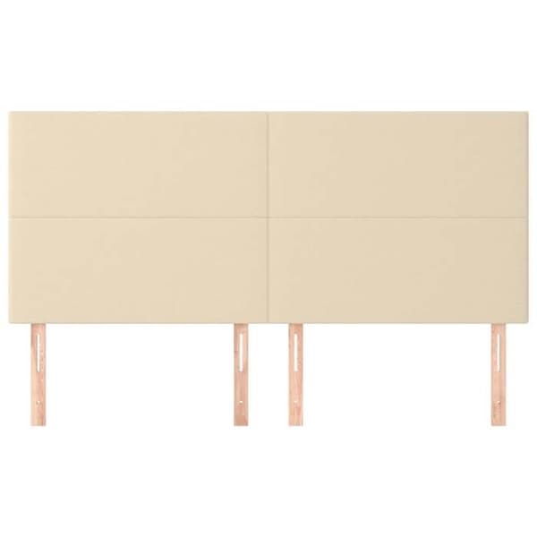 Maison Exclusive - Vuodepääty Kermansävy 160x5x118/128 cm Kangas Grädde