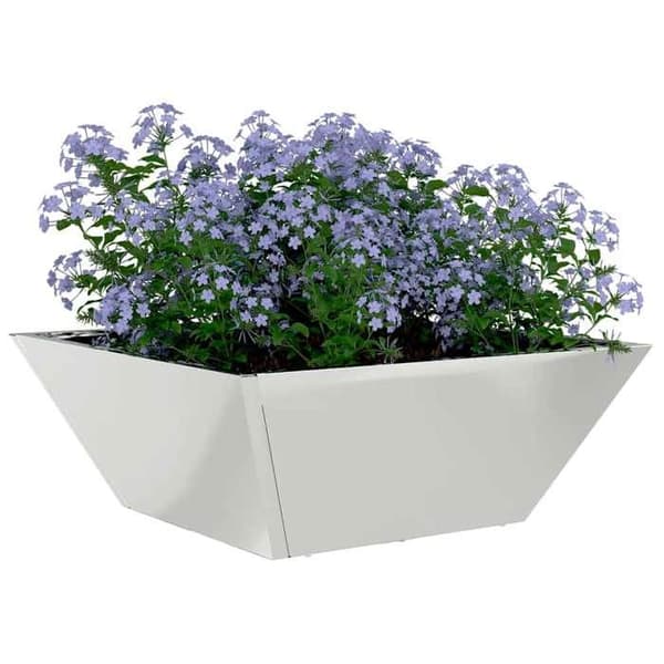 Maison Exclusive - Trädgårdskrukor 5 st Silver 40 x 40 x 15 cm